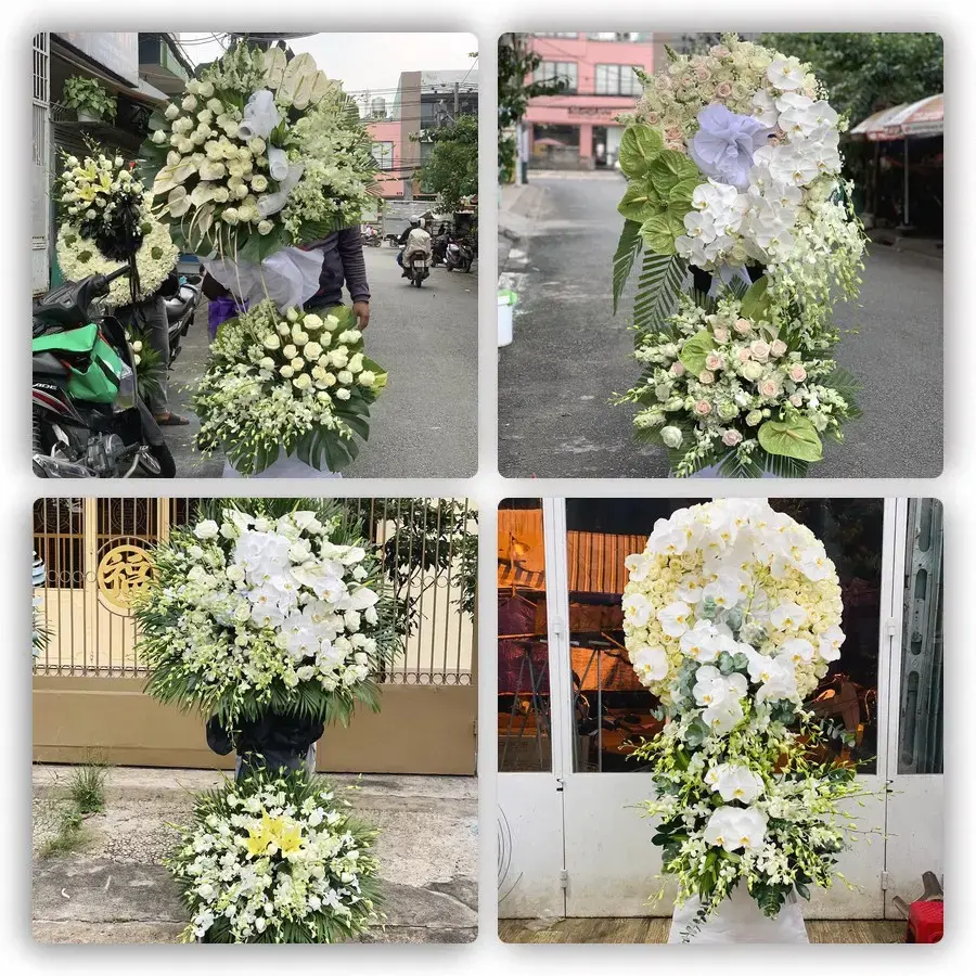 Bốn mẫu hoa đám tang Quận Đống Đa