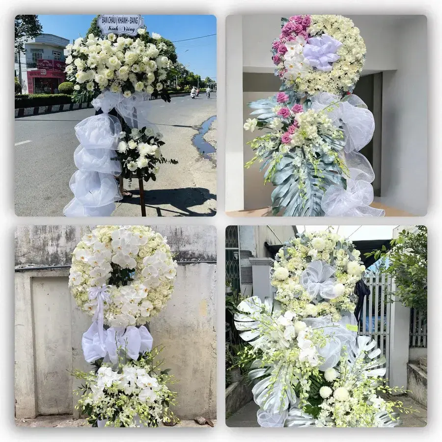 Bốn mẫu hoa đám tang Quận Hà Đông