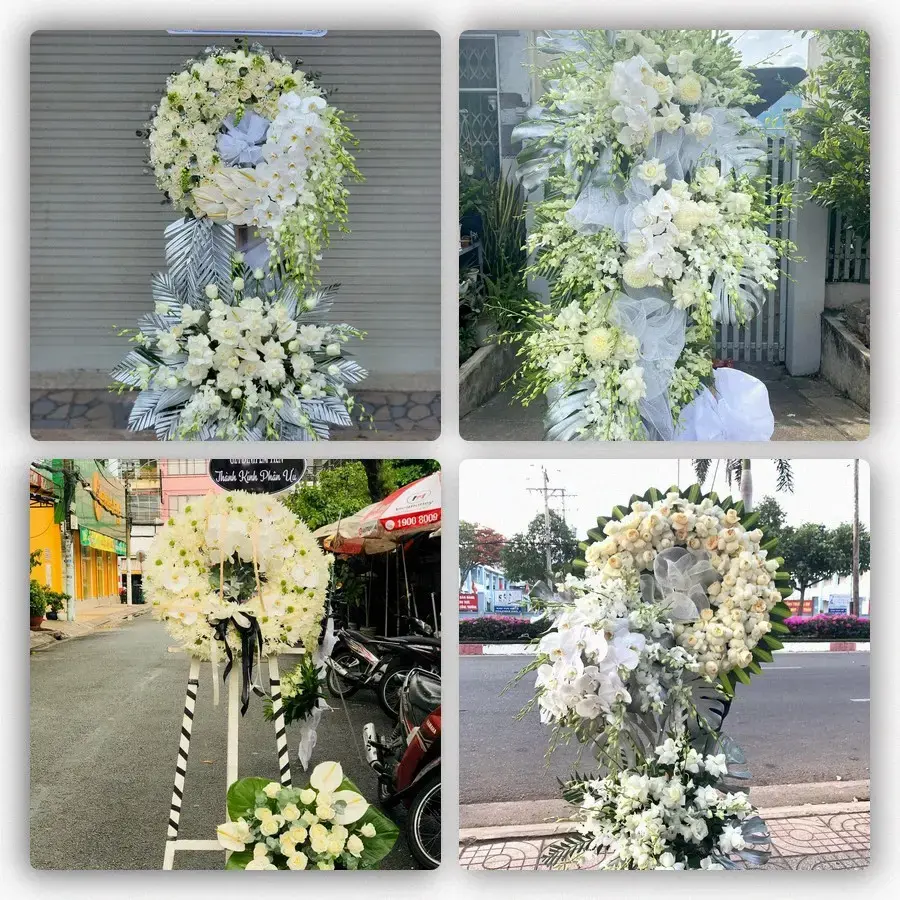 Bốn mẫu hoa đám tang Quận Hoàng Mai