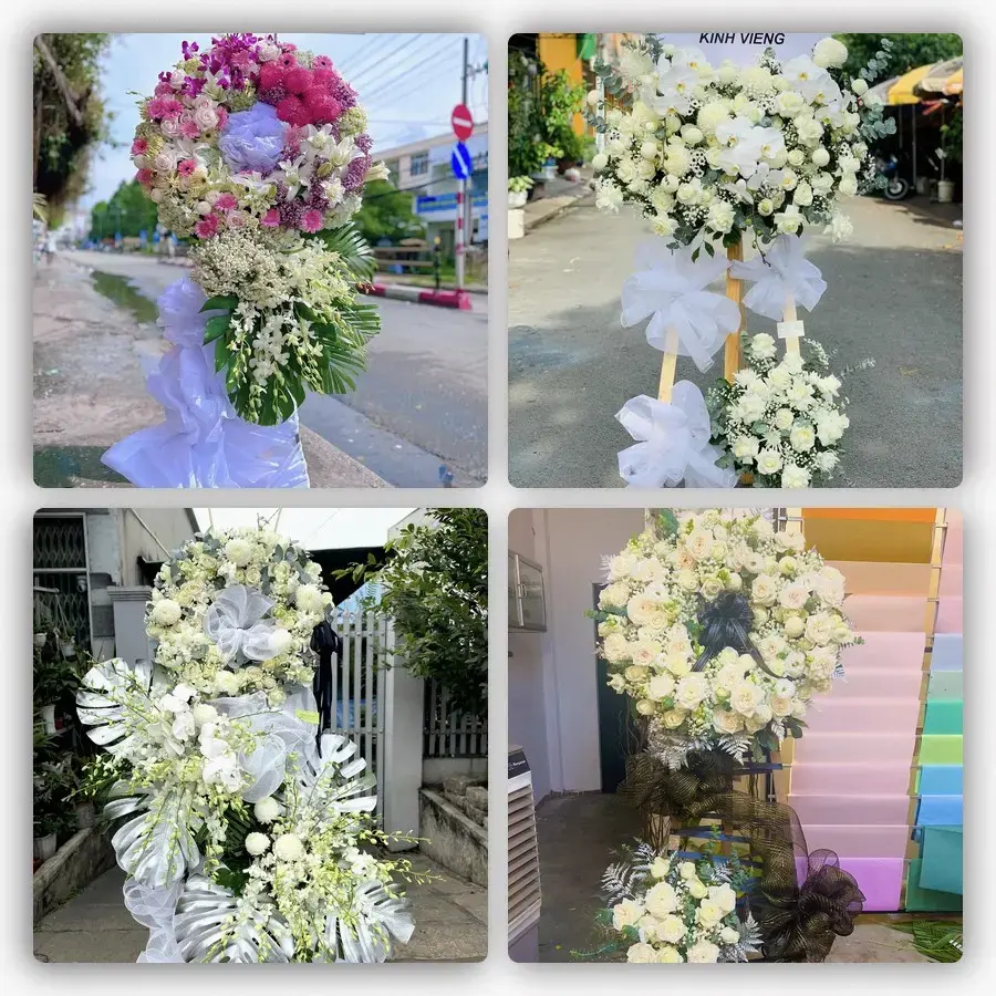 Bốn mẫu hoa đám tang Quận Hồng Bàng
