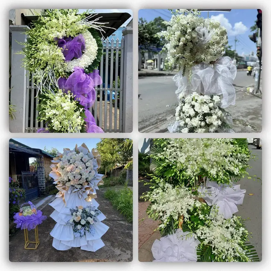 Bốn mẫu hoa đám tang Quận Nam Từ Liêm