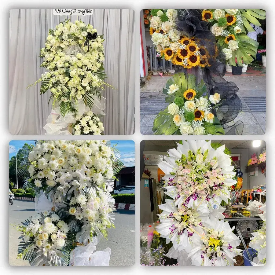 Bốn mẫu hoa đám tang Quận Tây Hồ