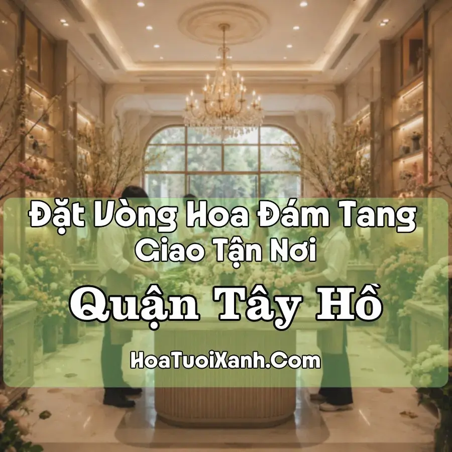Hoa Đám Tang Quận Tây Hồ (Phường Tây Hồ, Hồng Hà, Hà Nội mới)