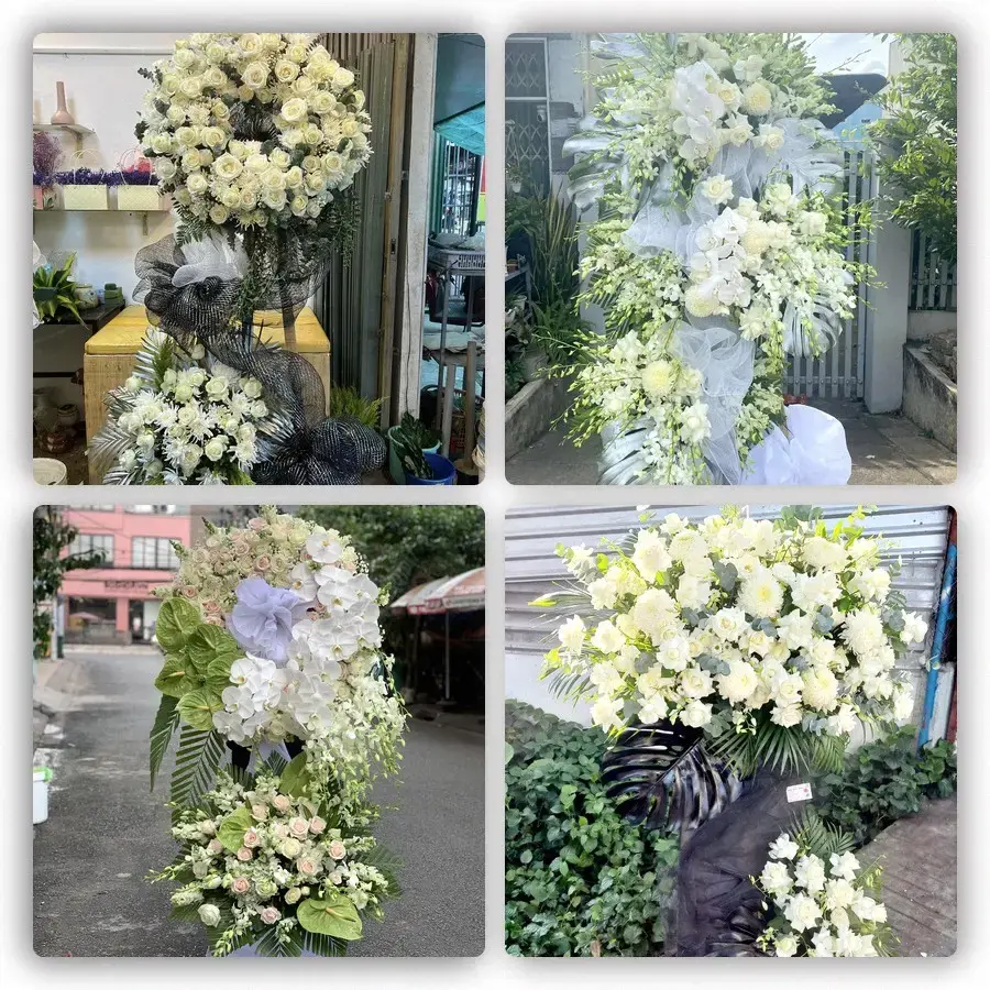 Bốn mẫu hoa đám tang Quận Thanh Khê
