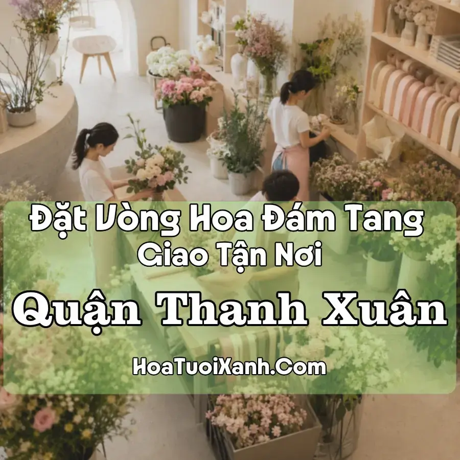 Hoa Đám Tang Quận Thanh Xuân (Phường Yên Hòa, Thanh Xuân, Thanh Liệt, Hà Nội mới)