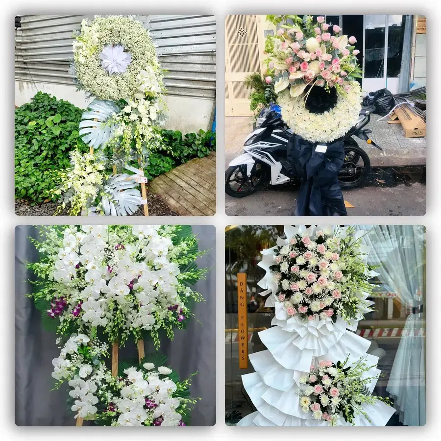 Bốn mẫu hoa đám tang Quý Lộc
