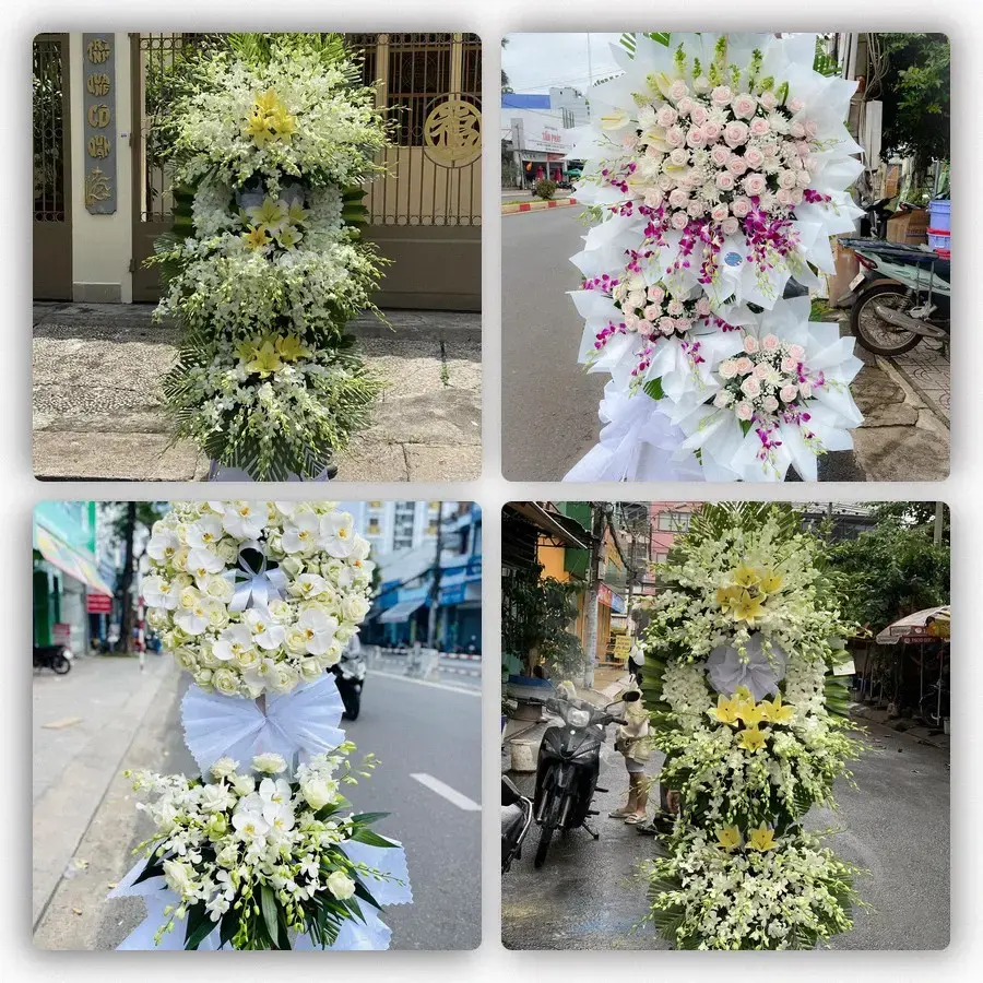 Bốn mẫu hoa đám tang Rừng Thông