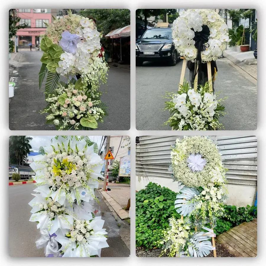 Bốn mẫu hoa đám tang Sa Pa
