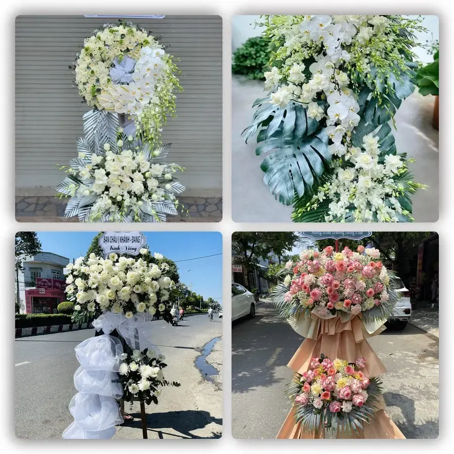 Bốn mẫu hoa đám tang Sa Rài