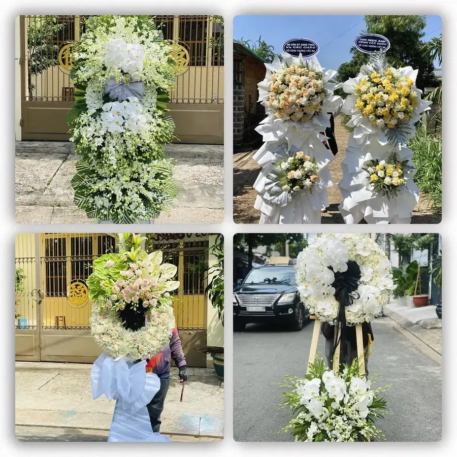 Bốn mẫu hoa đám tang Sầm Sơn