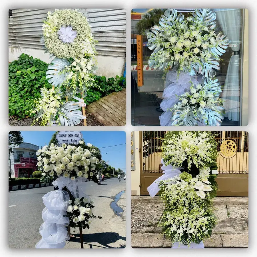 Bốn mẫu hoa đám tang Sao Vàng