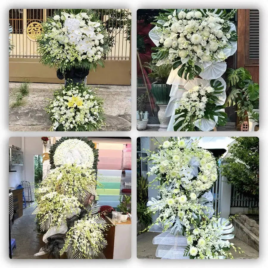Bốn mẫu hoa đám tang Si Ma Cai