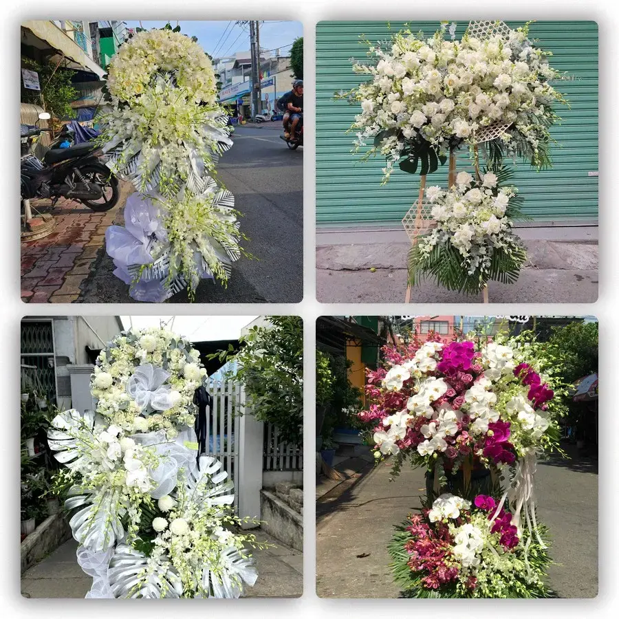 Bốn mẫu hoa đám tang Sìn Hồ