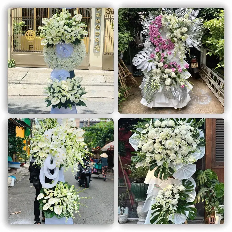 Bốn mẫu hoa đám tang Sơn La