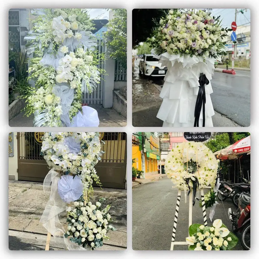 Bốn mẫu hoa đám tang Sơn Thịnh