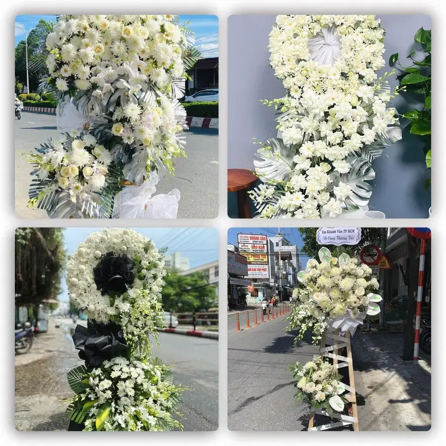 Bốn mẫu hoa đám tang Sông Cầu