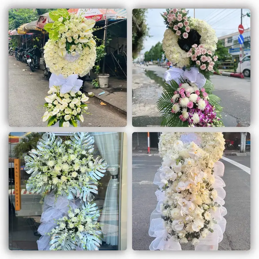 Bốn mẫu hoa đám tang Tà Lùng