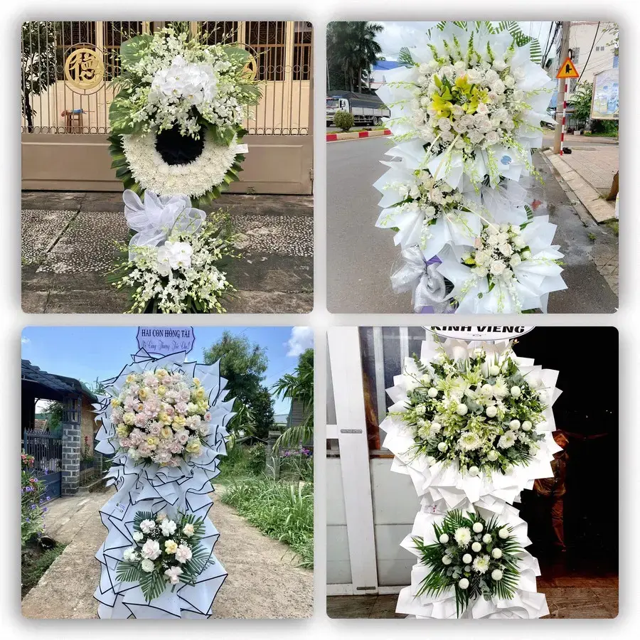 Bốn mẫu hoa đám tang Tam Bình