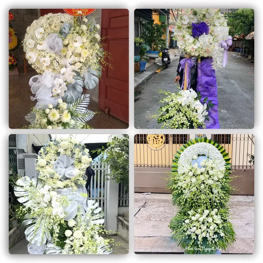 Bốn mẫu hoa đám tang Tân Bình