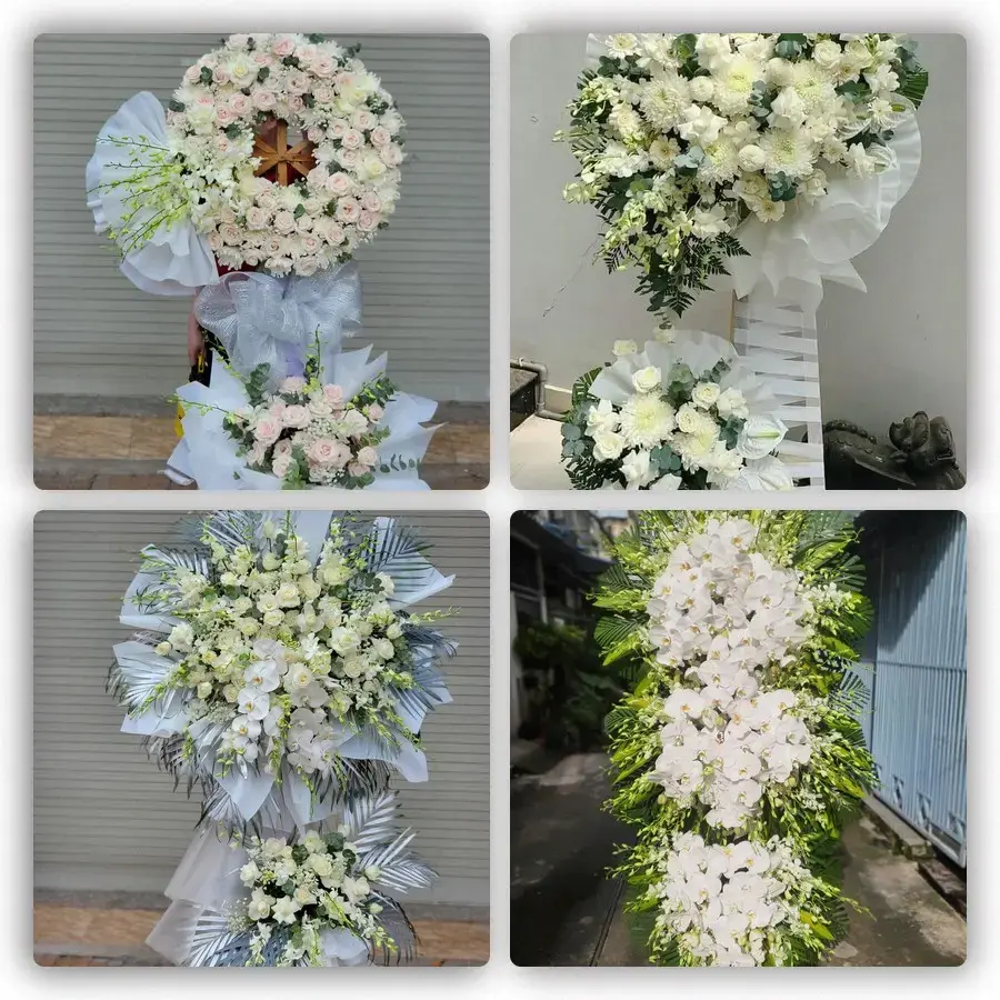 Bốn mẫu hoa đám tang Tân Bình