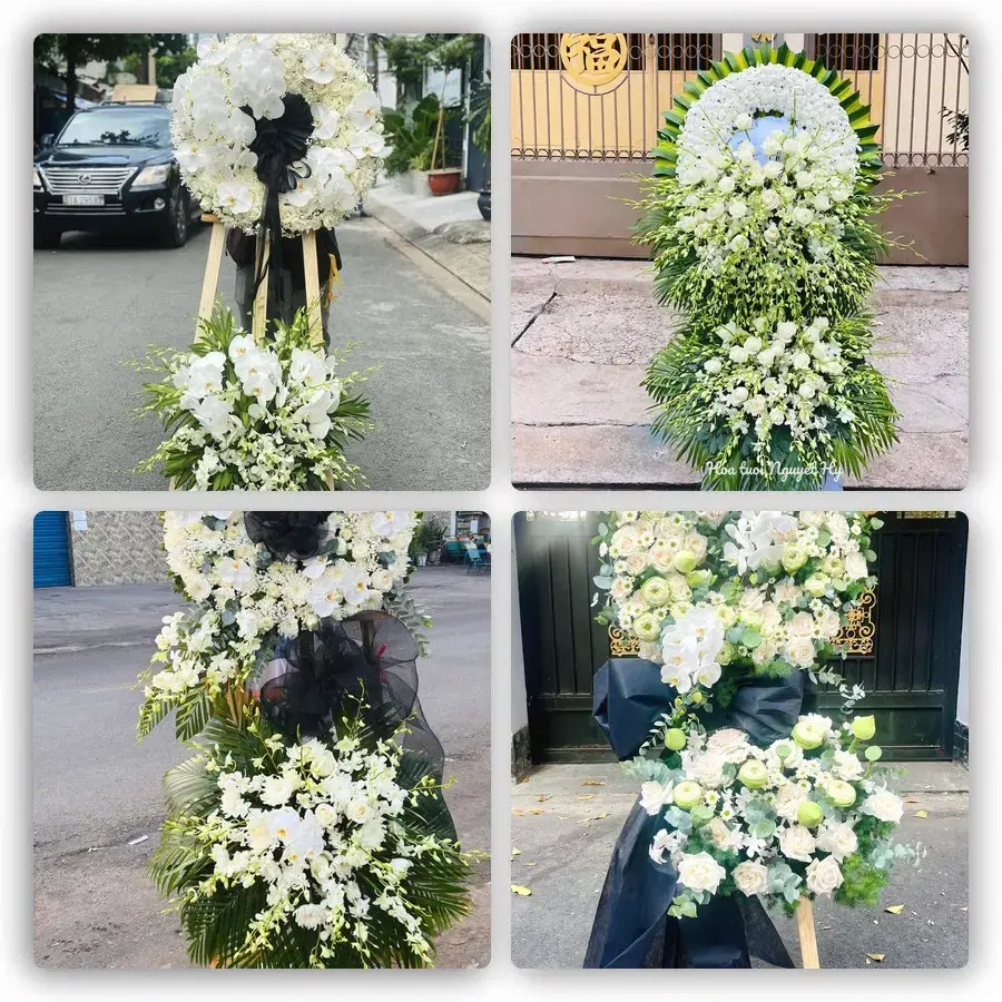 Bốn mẫu hoa đám tang Tân Châu