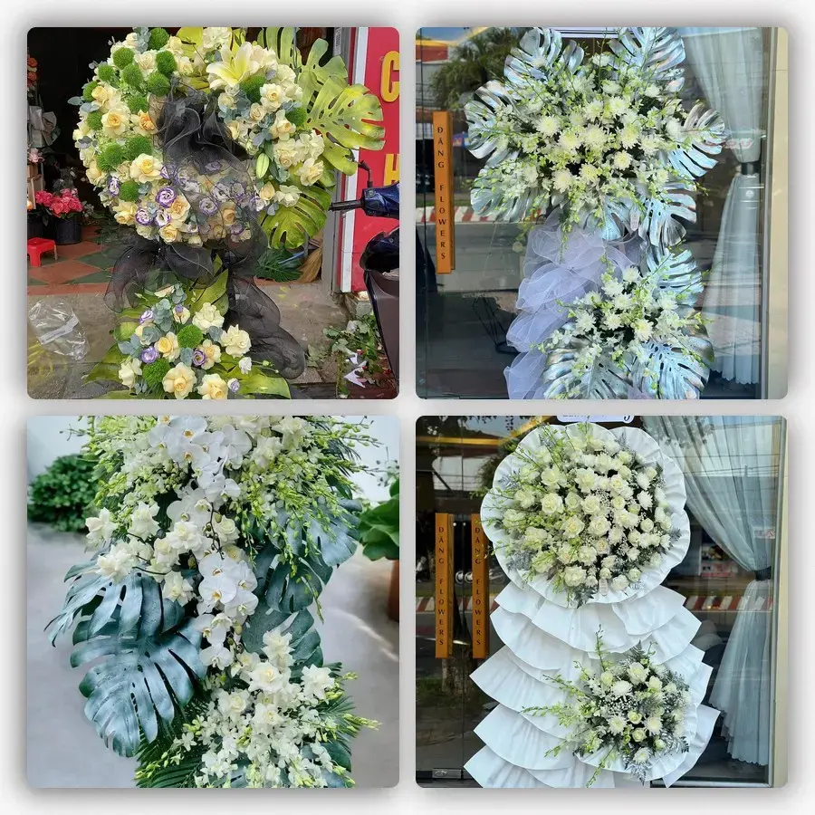 Bốn mẫu hoa đám tang Tân Khai