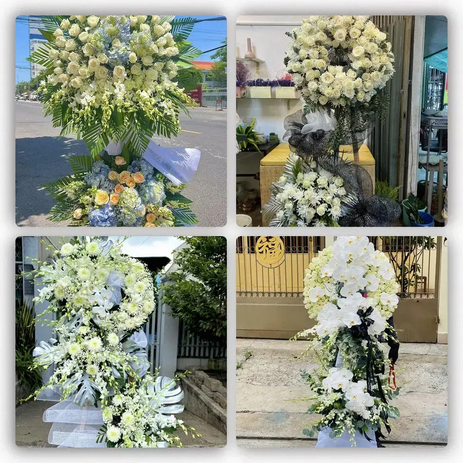Bốn mẫu hoa đám tang Tân Kỳ
