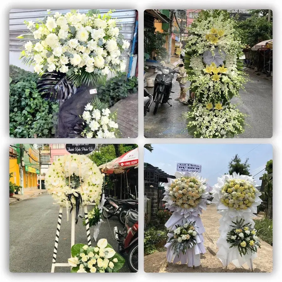 Bốn mẫu hoa đám tang Tân Lạc