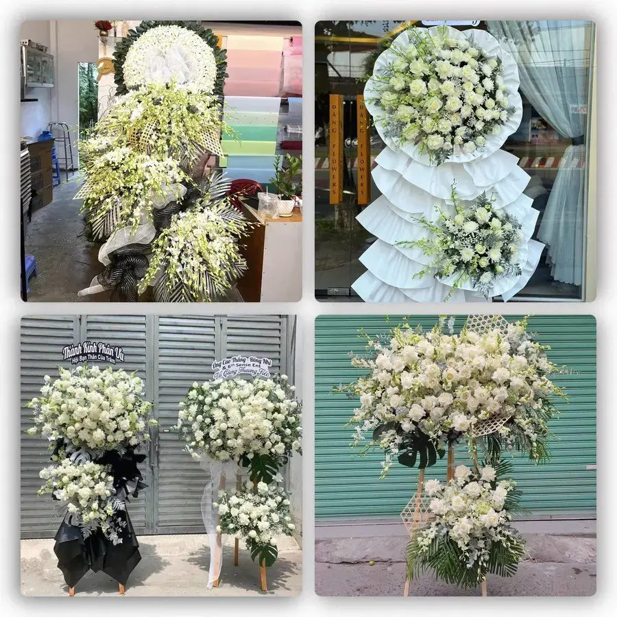 Bốn mẫu hoa đám tang Tân Nghĩa