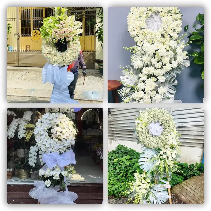 Bốn mẫu hoa đám tang Tân Sơn
