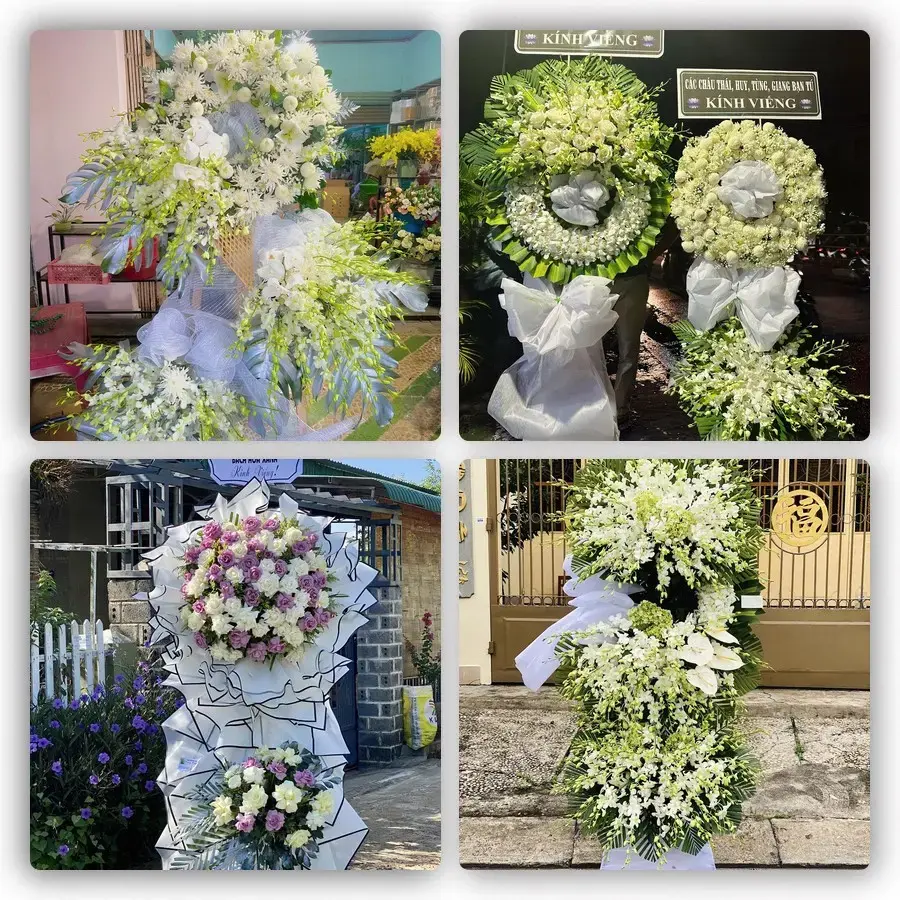 Bốn mẫu hoa đám tang Tằng Loỏng