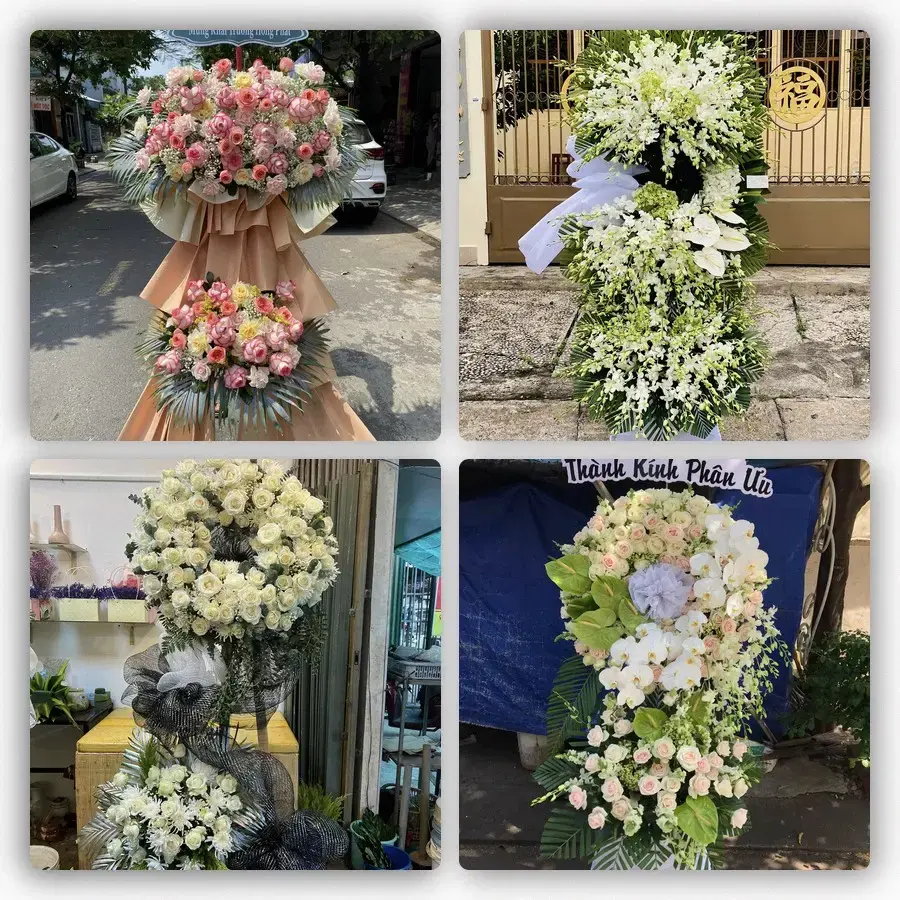 Bốn mẫu hoa đám tang Tây Ninh