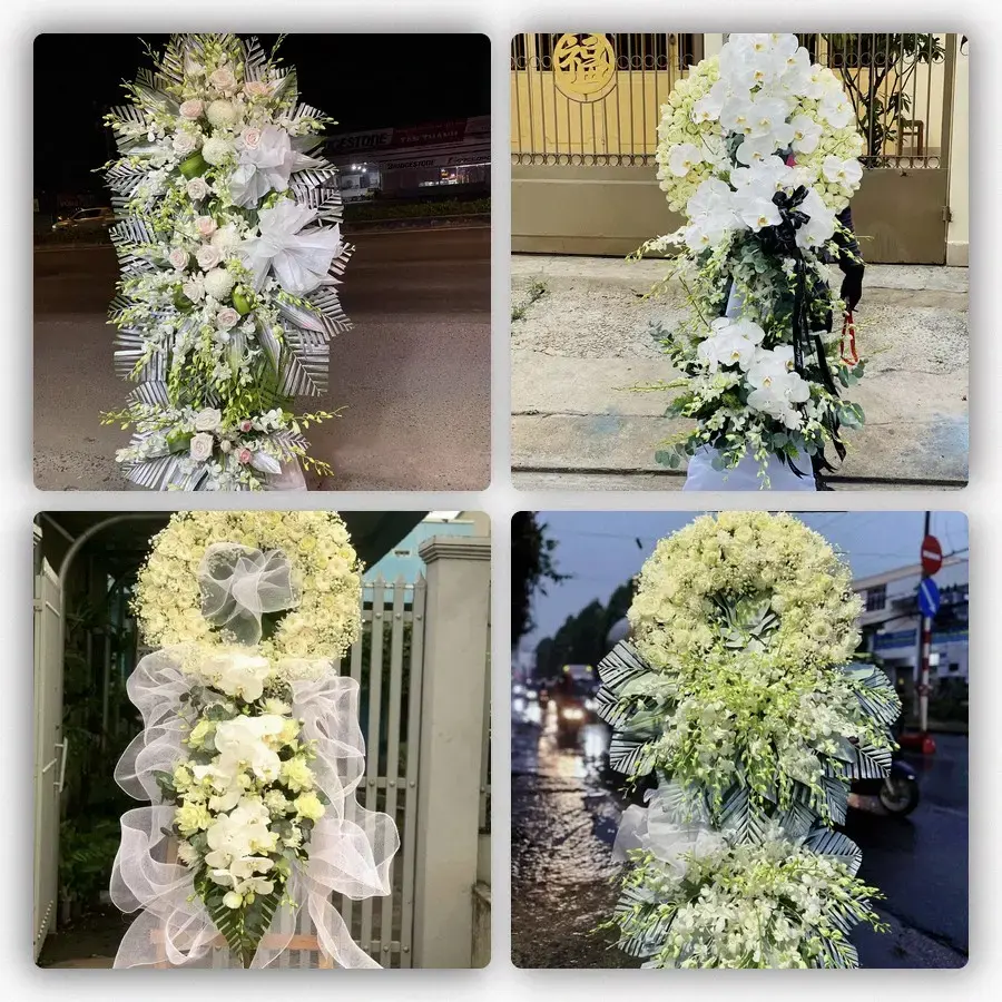 Bốn mẫu hoa đám tang Thạch Giám