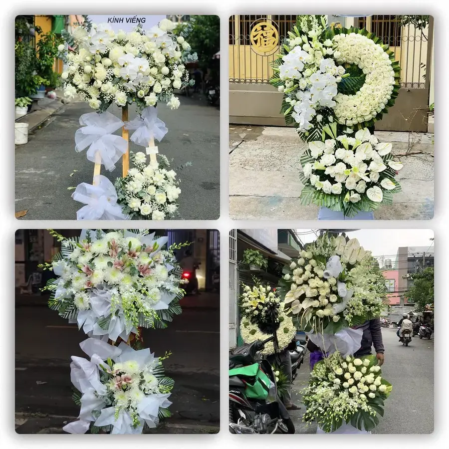 Bốn mẫu hoa đám tang Thanh Ba