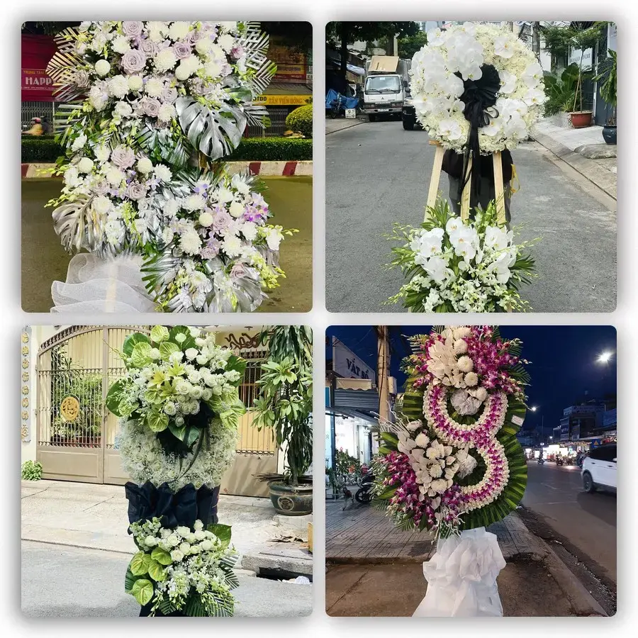 Bốn mẫu hoa đám tang Thanh Lãng