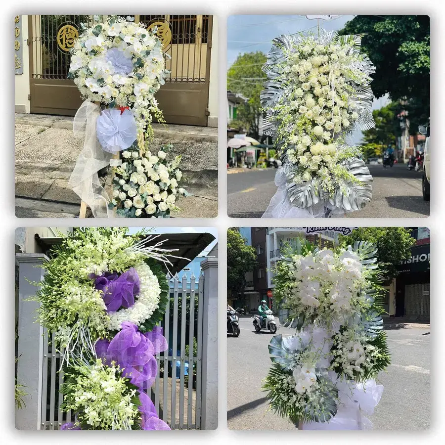 Bốn mẫu hoa đám tang Thạnh Mỹ