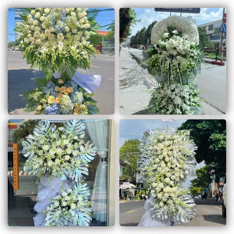 Bốn mẫu hoa đám tang Thanh Thủy