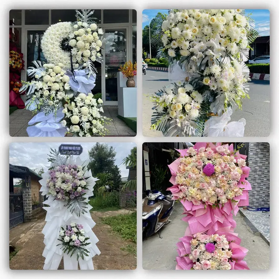 Bốn mẫu hoa đám tang Thiệu Hóa