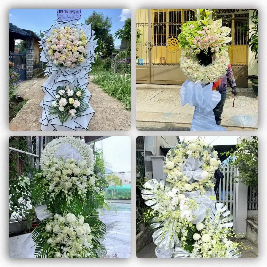 Bốn mẫu hoa đám tang Thịnh Long