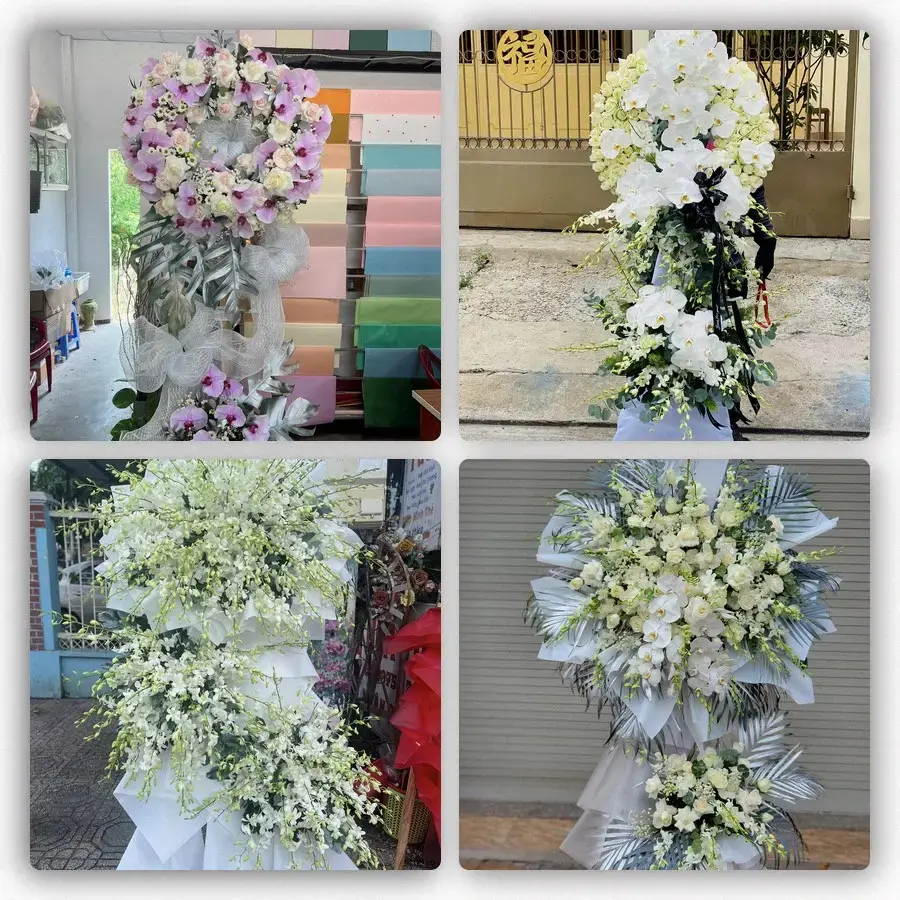 Bốn mẫu hoa đám tang Thứ Ba