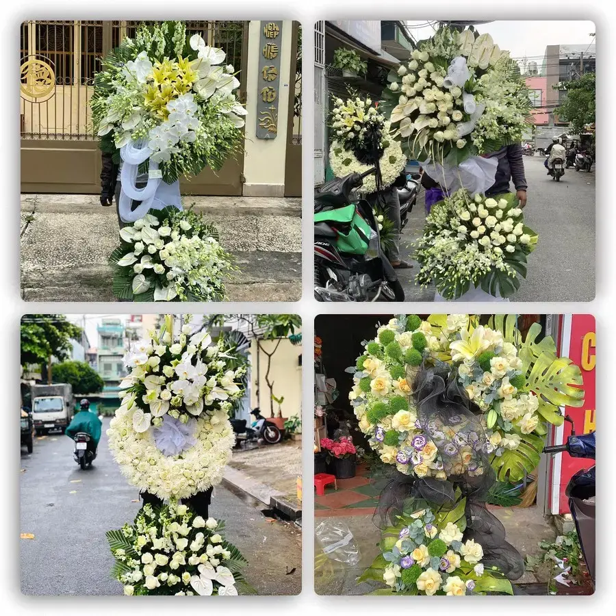 Bốn mẫu hoa đám tang Thứa