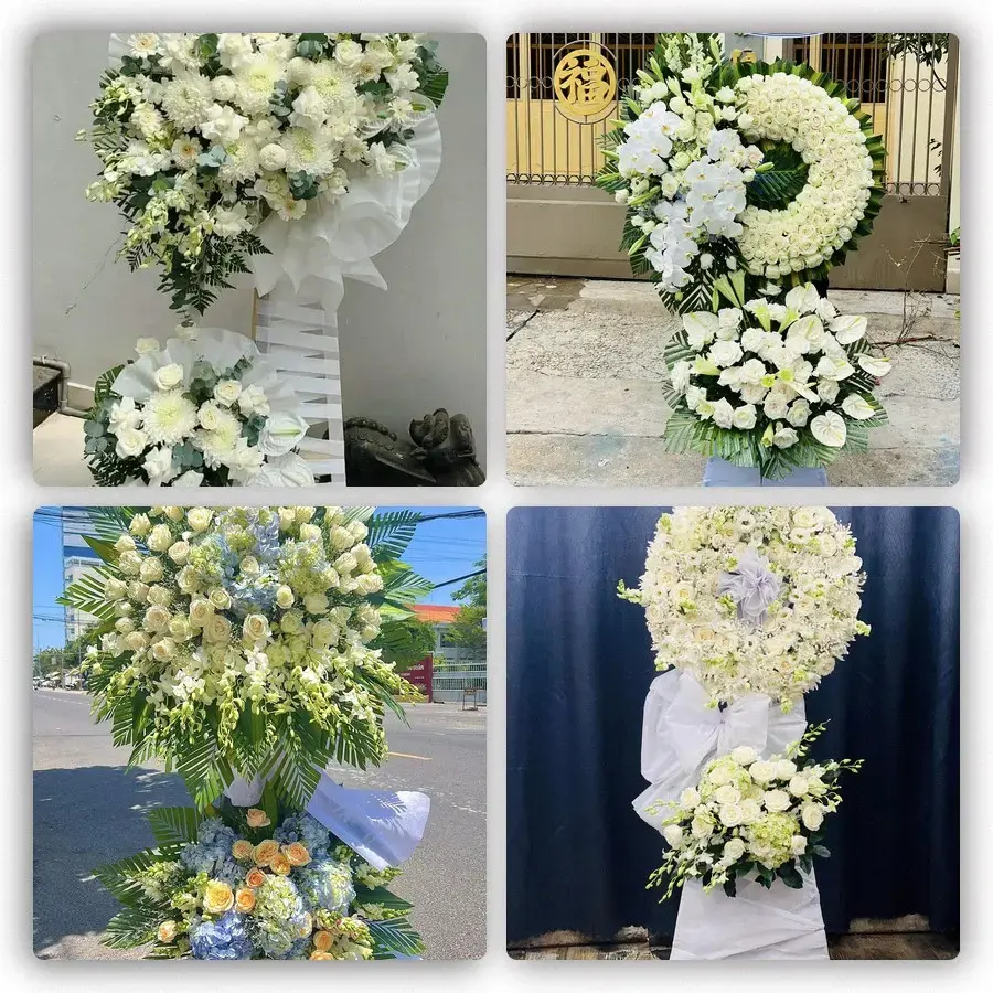 Bốn mẫu hoa đám tang Thuận Nam