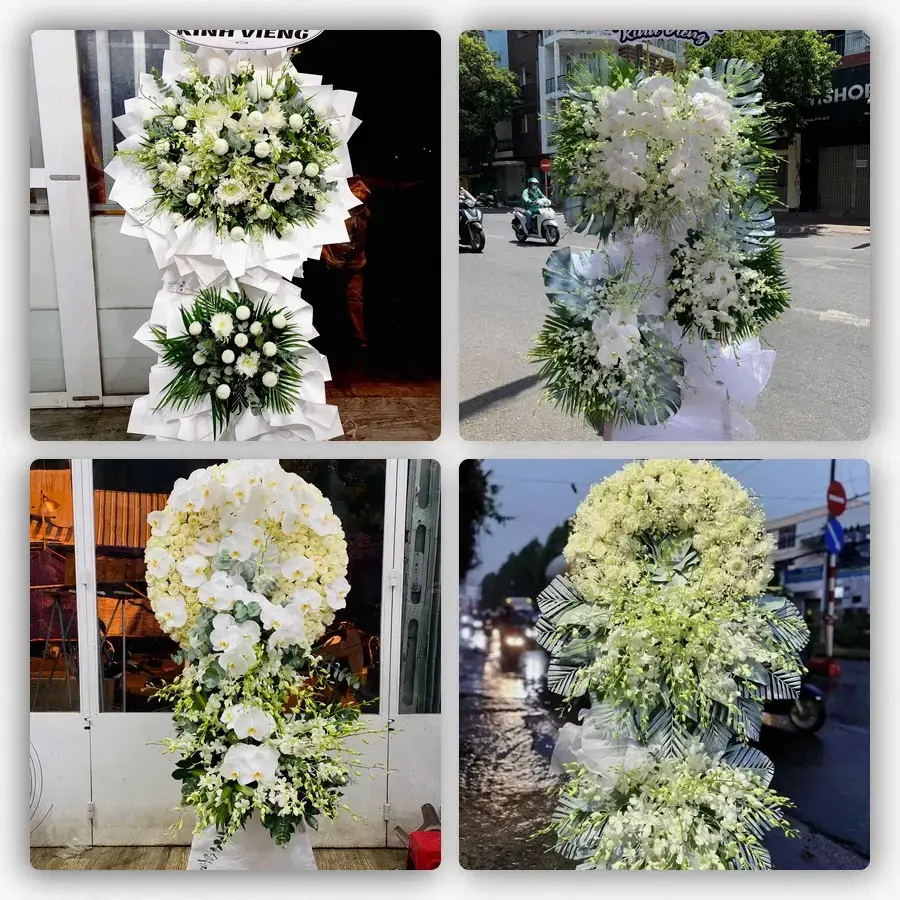 Bốn mẫu hoa đám tang Thường Thới Tiền