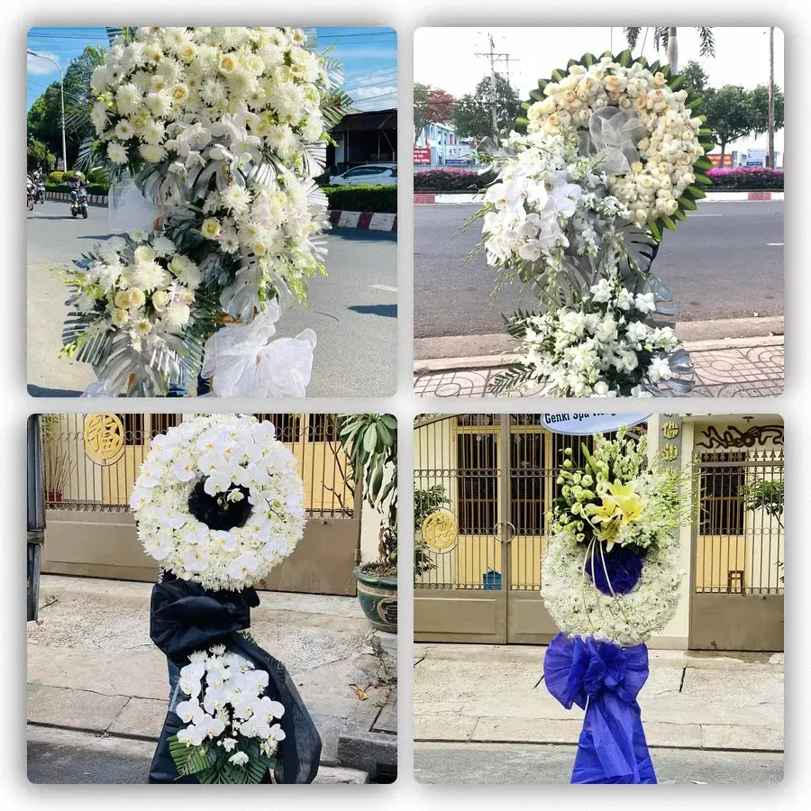 Bốn mẫu hoa đám tang Thường Tín