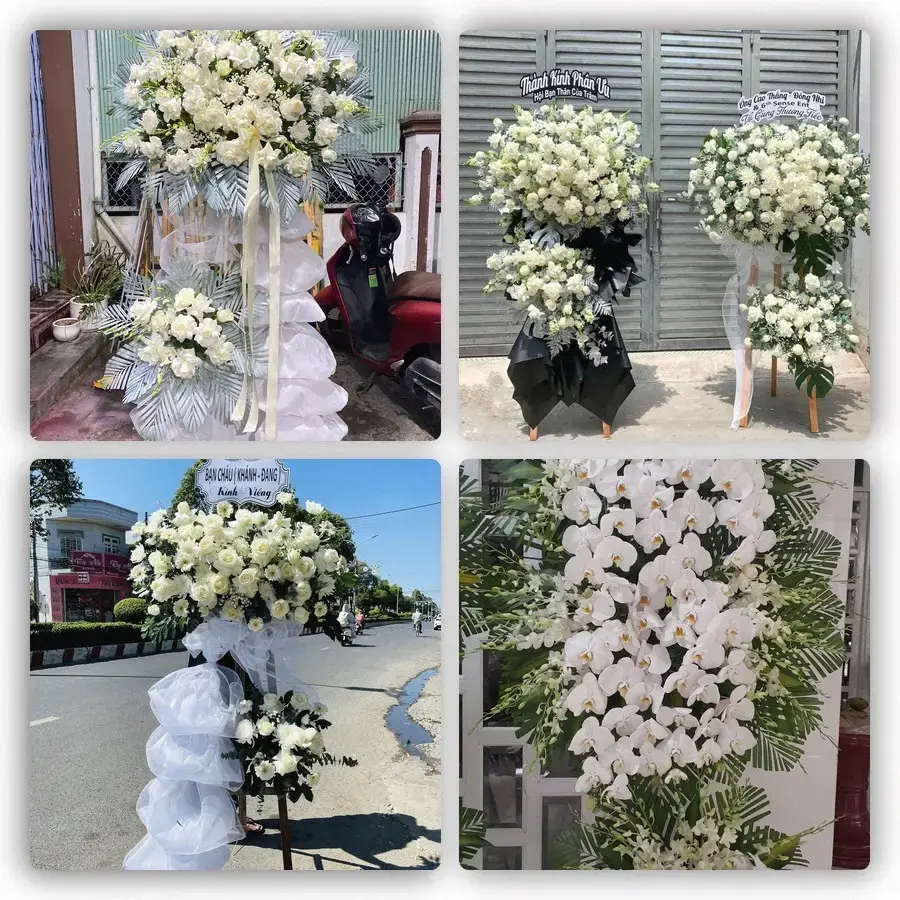 Bốn mẫu hoa đám tang Tĩnh Túc