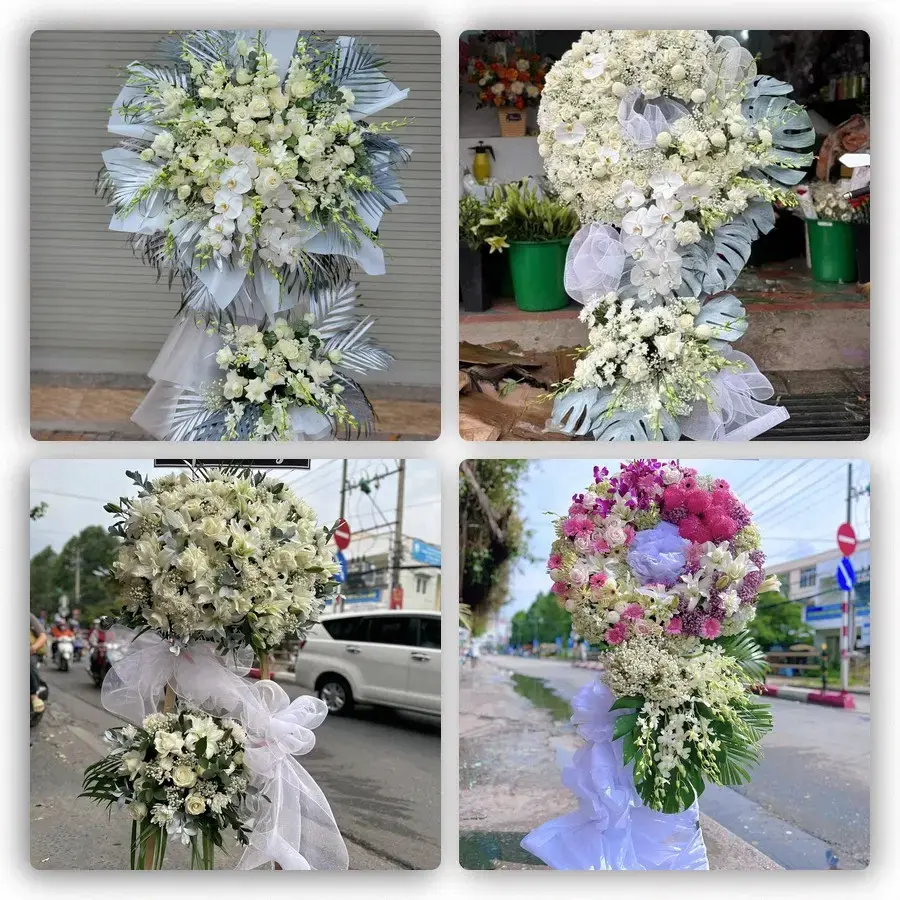 Bốn mẫu hoa đám tang Trạm Tấu