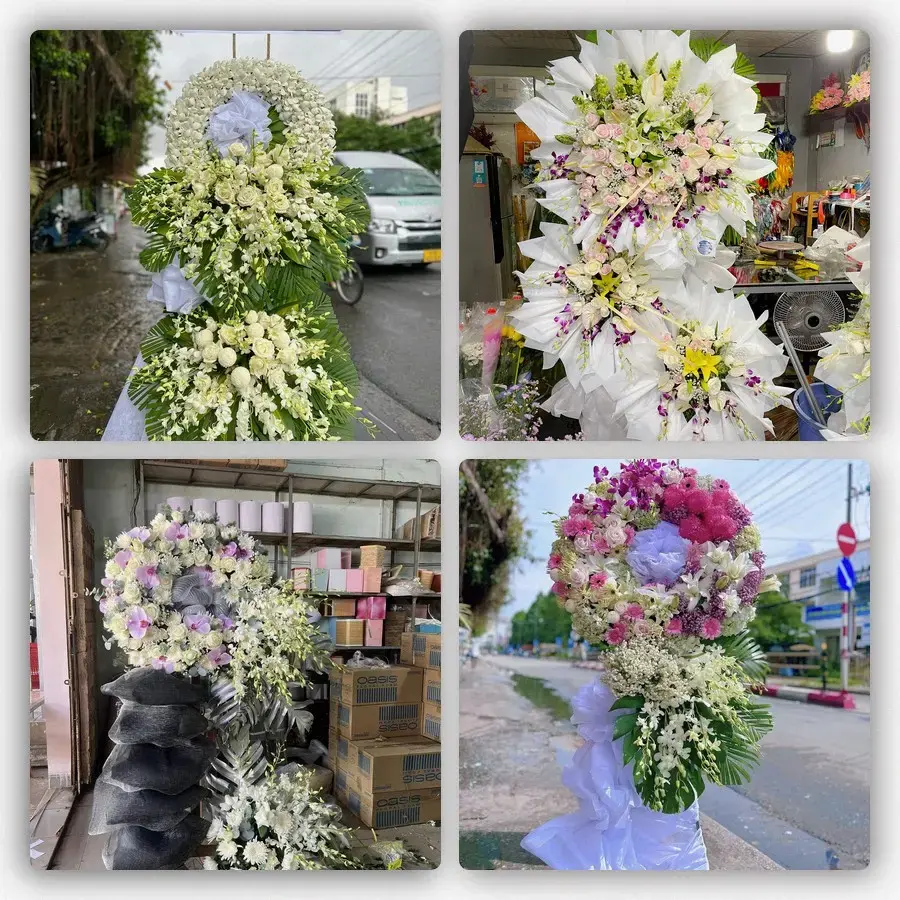 Bốn mẫu hoa đám tang Trường Sơn