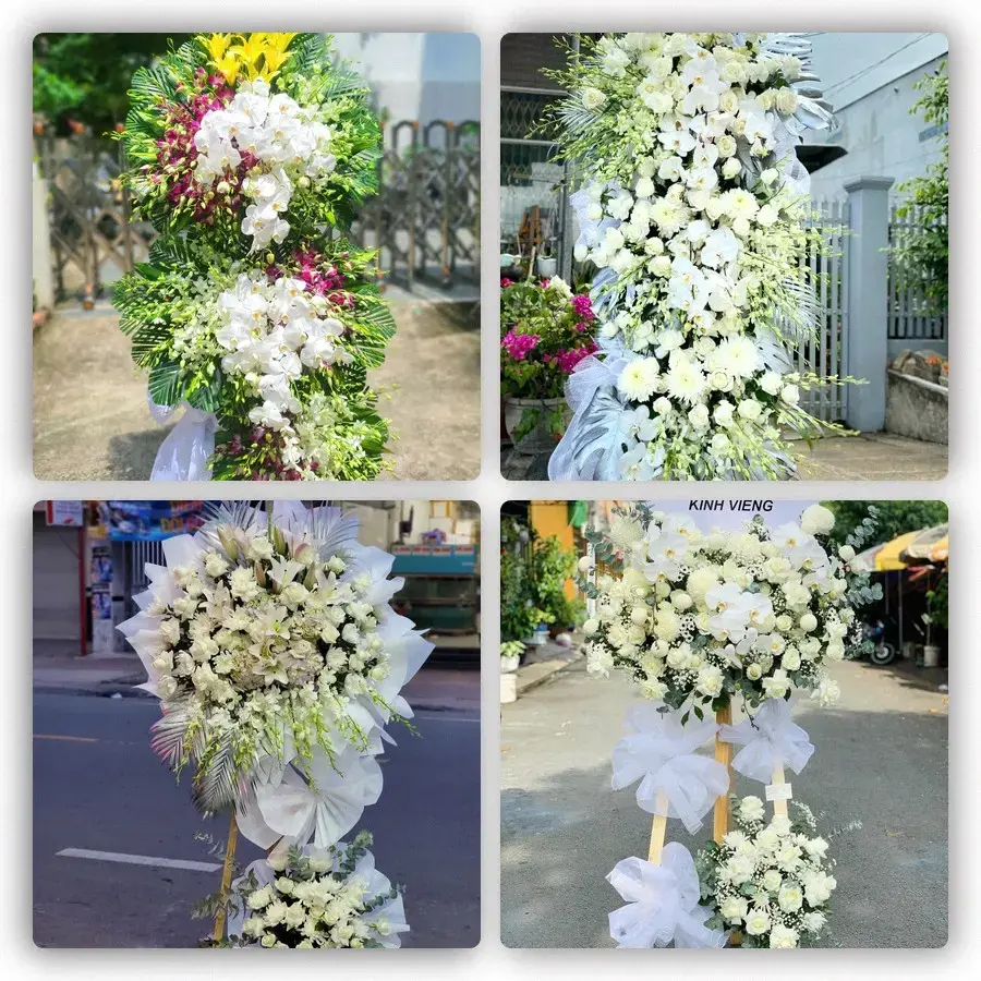 Bốn mẫu hoa đám tang Từ Sơn