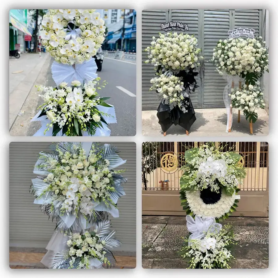 Bốn mẫu hoa đám tang Tứ Trưng