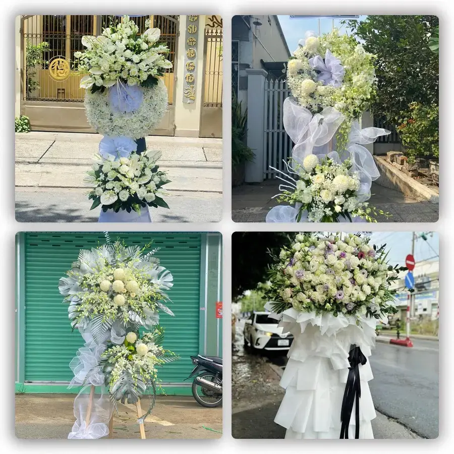 Bốn mẫu hoa đám tang Tuyên Quang